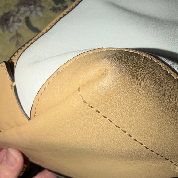 Coach White and Gray Satchel with Tan Accents - Picture 11 of 16